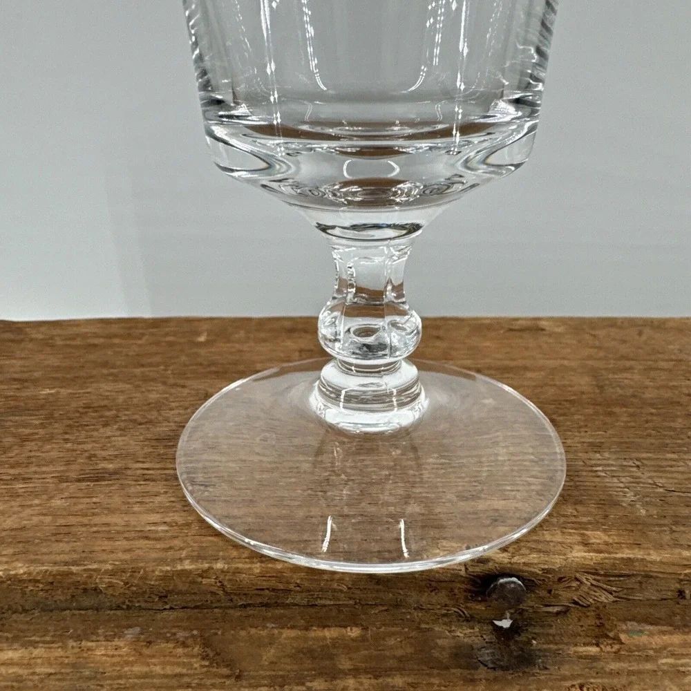 Crystal Sheffield Platinum Trim Water Wine Glass Fostoria‎ MCM 4.75